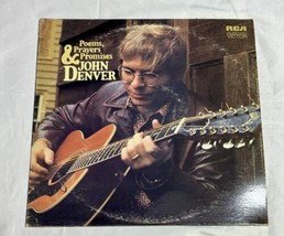 John Denver Poems Prayers &amp; Promises 1971 Rca Records Country Folk Vinyl Lp 33 - £4.40 GBP