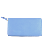 Tory Burch Robinson Continental Wallet Bluewood Full Zip Around 64333 0220 - $134.40 CAD