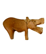 Hand Carved Made in Kenya Small Wood Animal Figurine Primitive Wild Boar... - $15.93 CAD