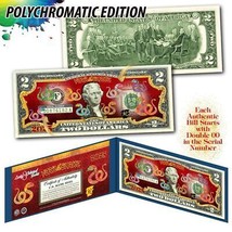 2025 CNY Lunar Chinese New YEAR OF SNAKE Polychromatic 8 SNAKES $2 Bill ... - €12,05 EUR