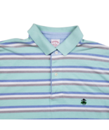 Brooks Brothers Polo Mens Medium Striped Performance Preppy - $429.27 MXN