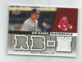 Rocco Baldelli (Boston Red Sox) 2009 Upper Deck Series 2 Ud Game Materials #Rb - £7.41 GBP