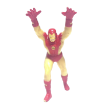 MARVEL COMICS 1990 VINTAGE PVC Iron Man APPLAUSE LOOSE FIGURE 4.5&quot; - $9.88