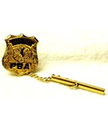 Police Pin Nassau County Police Tie Pin With Chain PBA - $10.30