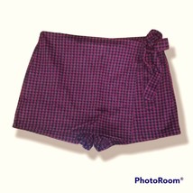 Haute Monde Red Plaid Skort sz L - £16.61 GBP