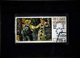 An item in the Everything Else category: Framed Stamp Art - Renoir's The Swing