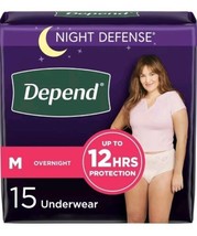 Depend Fresh Protection Women&#39;s Disposable Underwear Size Small M/M 15 Count  - £12.29 GBP