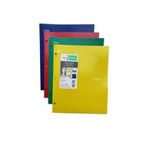 Five Star 2Pocket Plastic Folder for 3-Ring Binders 11x9.5 Primary Color... - $382.61 MXN
