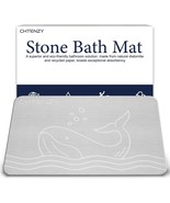 CHTENZY Stone Bath Mat, Diatomaceous Earth Bath Mat Non-Slip Absorbent B... - £29.41 GBP