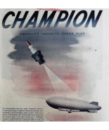 1947 Champion Spark Plugs Advertisement US Navy Airship XM-1 Automobilia... - $54.84 CAD