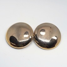 Vintage Chunky Gold Clip On Back Earrings Signed Alice - $46.13