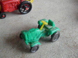Vintage W Germany Marked Plastic Green Farm Tractor LOOK - $17.82