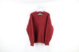 Vtg 90s American Eagle Outfitters Womens Medium Wool Blend Knit Sweater Red USA - £39.65 GBP