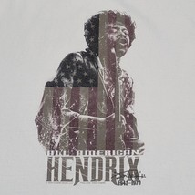 Jimi Hendrix Flag 2004 White Graphic Gym Workout Tank Top Shirt Sz Mens XL VTG - £21.97 GBP