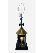 Federal Eagle Lantern Lamp Antique Brass/Wood American Maritime Patrioti... - $197.99