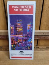1989 AAA Vancouver Victoria Vintage Street Map  - £14.23 GBP