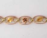 KREMENTZ Bracelet Rose Gold &amp; Gold Plated Retro Hollywood Glam 3D Roses ... - $49.49