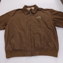 Winner Mate Apache Wells Men's Brown Windbreaker Bomber Jacket Full Zip Size 2XL image 13