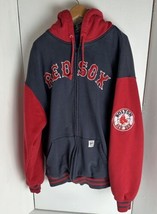 Jacket Unisex Red Sox Stitches Brand Size XL Hood Red Sleeves Fall Winte... - £40.31 GBP