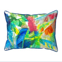 Betsy Drake Abstract Palms Large Indoor Outdoor Pillow 16x20 - £37.59 GBP