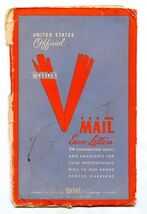 United States Official V Mail Envo Letters 33 Combination Sheets &amp; Wesse... - $21.78