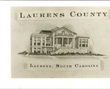 RPPC Laurens County Court House laurens SC South Carolina UNP Postcard Q17 - $20.43