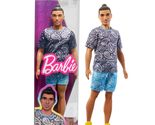 Barbie Fashionistas Ken Fashion Doll with Twisted Black Hair, Orange Ath... - £7.90 GBP