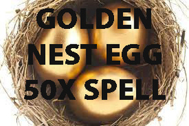 50X FULL COVEN GOLDEN NEST EGG SAVINGS WEALTH EXTREME MAGICK RING PENDANT - $89.77