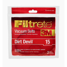 Dirt Devil Style 15 Vacuum Belts (2pk) By Filtrete 3M - £6.09 GBP