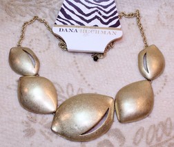 Dana Buchman Gold Tone Modernist Link Necklace Retail $34 - £14.84 GBP