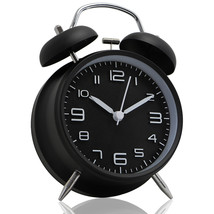 Betus Non-Ticking Twin Bell Alarm Clock - Desk Table Clock for Home and ... - £10.38 GBP