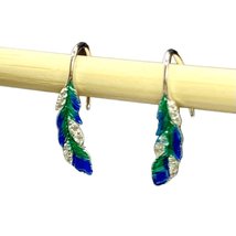 ASO Sterling 925 Silver Feather Dangle Earrings - £33.23 GBP