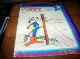 1980 (French) Walt Disney Goofy Champion De Ski Olympics Book - $468.48 MXN