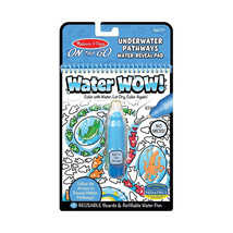 Melissa And Doug Water Wow Underwater Pathways Water-Reveal Pad Reusable Boards - £6.58 GBP