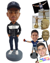 Personalized Bobblehead Fancy looking dude wearing a cool hoodie, pants and nice - £72.74 GBP