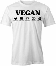 Vegan T Shirt Tee Short-Sleeved Cotton Clothing S1WSA201 - £12.94 GBP+