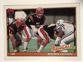 1991 Topps #248 Boomer Esiason Cincinnati Bengals NFL Football Card - $1.19