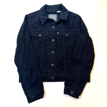 Levi’s Girls Trucker Jacket Size Small Black Kids Denim  - $7.69