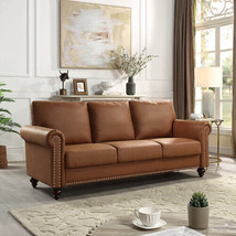 Leathaire Fabric Upholstery sofa/Tufted Cushions/ Easy, Tool-Free - Ligh... - $431.48