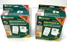 Lot of 2 NEW Wireless Command Motion Receptacle Set White WC-6054-WH Zenith - £25.70 GBP