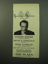 1950 The Plaza Hotel Ad - Victor Borge - The New Persian Room - £14.54 GBP