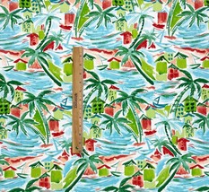 Richloom Ballyfin Coast Blue Seaside Town Outdoor Multiuse Fabric By Yard 54&quot;W - £9.41 GBP