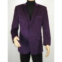 Men's Velvet Sports Coat Grammy Amy Award By BASSIRI , LEONARDI Style J1042 Plum image 3