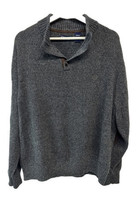 Chaps 100% Cotton Gray Sweater Thick Warm Knit V Neck Knit Long Sleeve 3X - £19.73 GBP