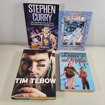 Sport Books Lot Cal Ripken Jr Ken Griffey Jr Stephen Curry Tim Tebow Youth Books - £8.68 GBP