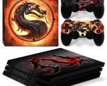 For PS4 PRO Console &amp; 2 Controllers Dragon Vinyl Cover Skin Decal  - $13.97