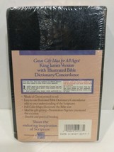 Holy Bible KJV Gift &amp; Award Black Leatherflex Thomas Nelson Dictionary/Concord. - £16.52 GBP