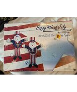 36” Uncle Sam Standing Figure July 4th 3ft with Box &amp; Directions - $1,758.71 MXN