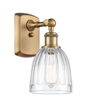 Sconce Brookfield 6&quot; Brushed Brass Ballston Clear 1 Lt. Shade 516-1W-BB-... - £122.95 GBP