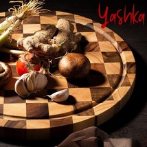 Cutting Board Kitchen Chopping Cooking Acacia Wood Heavy Duty Serving Tr... - €38,64 EUR+